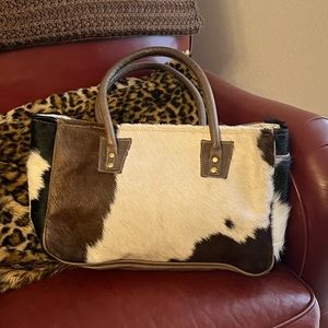 Myra Top handle Cow Hide Bag